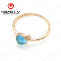 Blue Topaz Ring Simple 18k Gold Ring Designs